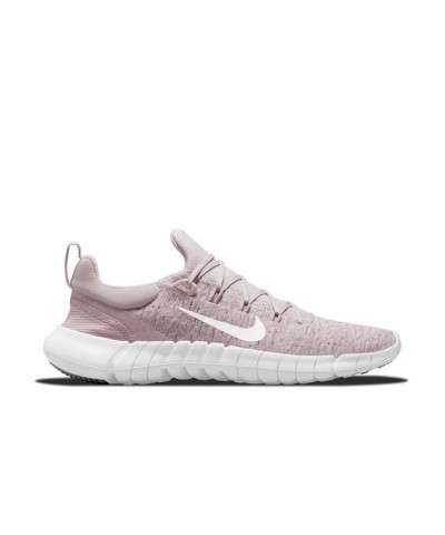 Women's Free Run 5.0 Running Sneakers Purple $46.75 Shoes