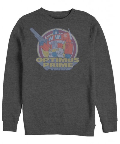 Men's Transformers Generations Epic Optimus Fleece Sweatshirt Gray $29.12 Sweatshirt