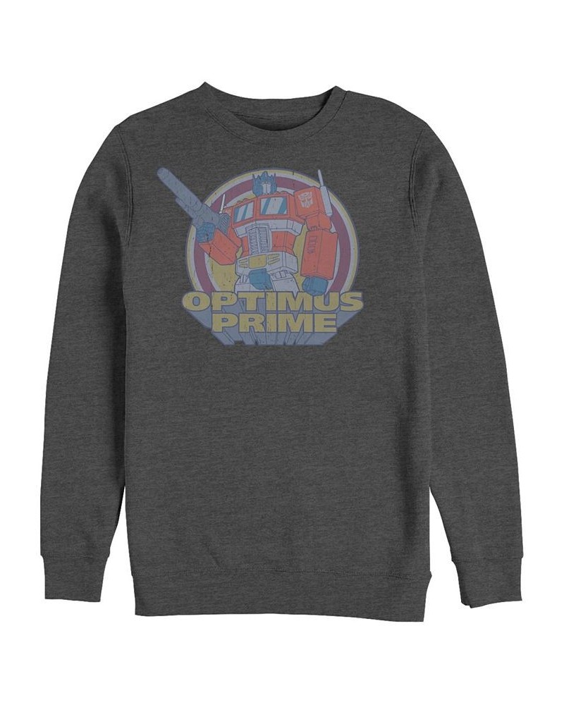 Men's Transformers Generations Epic Optimus Fleece Sweatshirt Gray $29.12 Sweatshirt