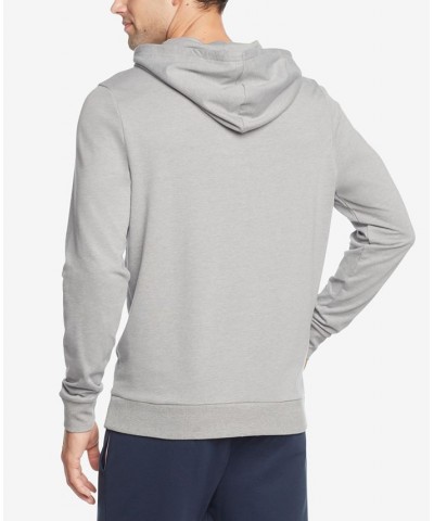 Men's Modern Essentials Classic-Fit Embroidered Logo French Terry Hoodie Gray $20.08 Pajama