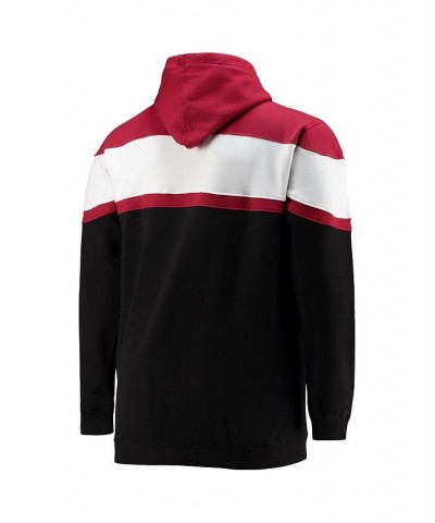 Men's Red, Black Miami Heat Big and Tall Colorblock Wordmark Tripod Full-Zip Hoodie $33.63 Sweatshirt