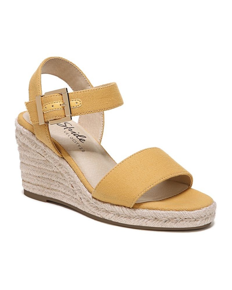 Tango Wedge Espadrilles Yellow $46.79 Shoes