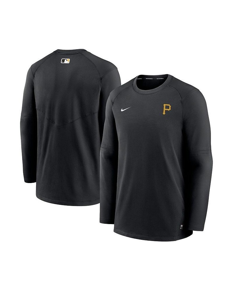 Men's Black Pittsburgh Pirates Authentic Collection Logo Performance Long Sleeve T-shirt $41.40 T-Shirts