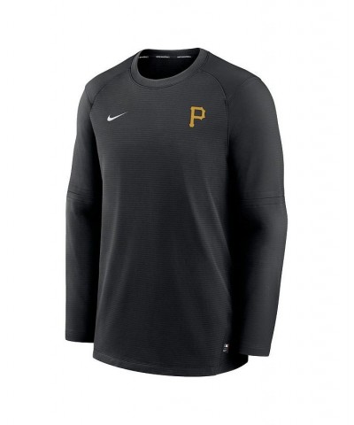 Men's Black Pittsburgh Pirates Authentic Collection Logo Performance Long Sleeve T-shirt $41.40 T-Shirts