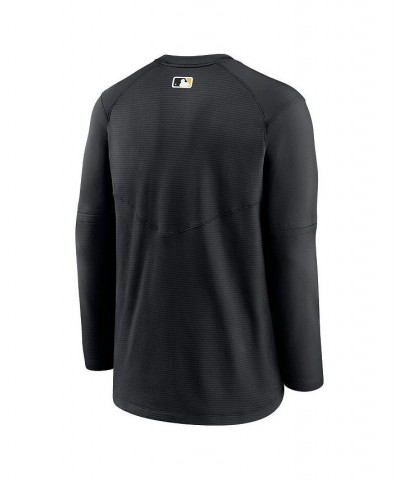 Men's Black Pittsburgh Pirates Authentic Collection Logo Performance Long Sleeve T-shirt $41.40 T-Shirts