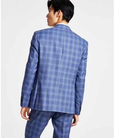 Men's Classic-Fit UltraFlex Stretch Plaid Suit Jacket Multi $90.65 Suits