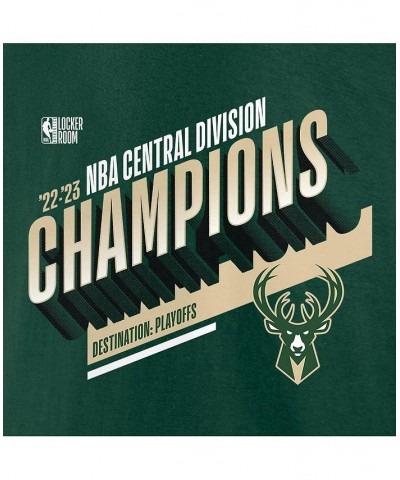 Men's Branded Hunter Green Milwaukee Bucks 2023 Central Division Champions Locker Room T-shirt $28.99 T-Shirts