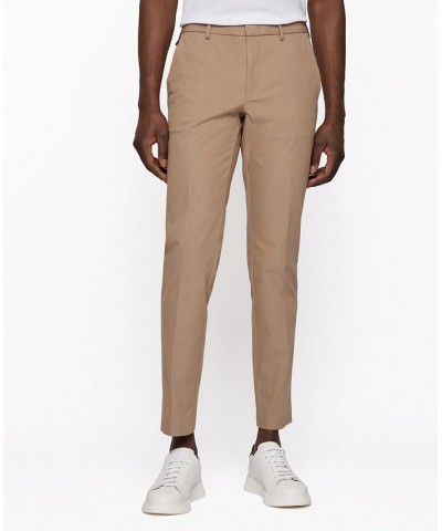 BOSS Men's Slim-Fit Trousers Tan/Beige $78.96 Pants