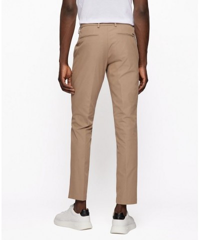 BOSS Men's Slim-Fit Trousers Tan/Beige $78.96 Pants