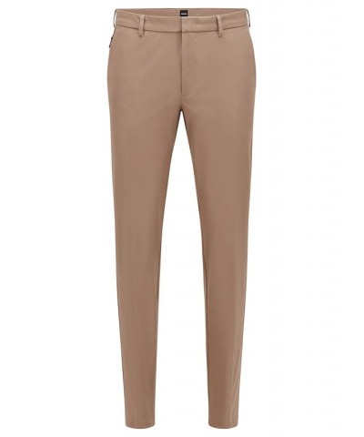 BOSS Men's Slim-Fit Trousers Tan/Beige $78.96 Pants