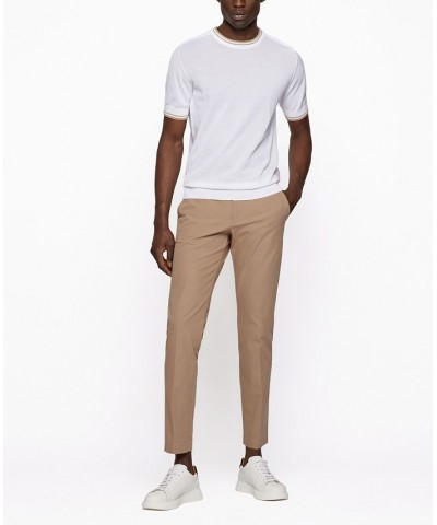 BOSS Men's Slim-Fit Trousers Tan/Beige $78.96 Pants