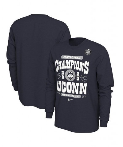 Men's Navy UConn Huskies 2023 NCAA Men's Basketball National Champions Celebration Long Sleeve T-shirt $23.84 T-Shirts