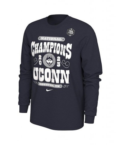 Men's Navy UConn Huskies 2023 NCAA Men's Basketball National Champions Celebration Long Sleeve T-shirt $23.84 T-Shirts