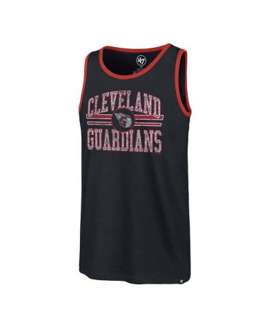 Men's Navy Cleveland Guardians Winger Franklin Tank Top $24.95 T-Shirts