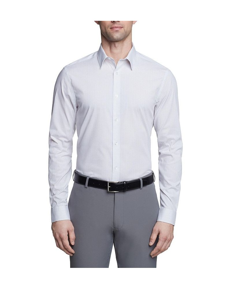 Men's Steel Plus Slim Fit Stretch Wrinkle Free Dress Shirt Multi $29.40 Dress Shirts