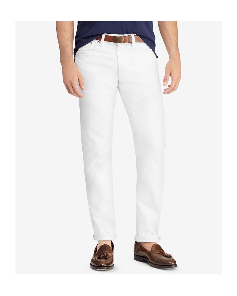 Men's Varick Slim Straight Jeans New Hudson White $41.25 Jeans