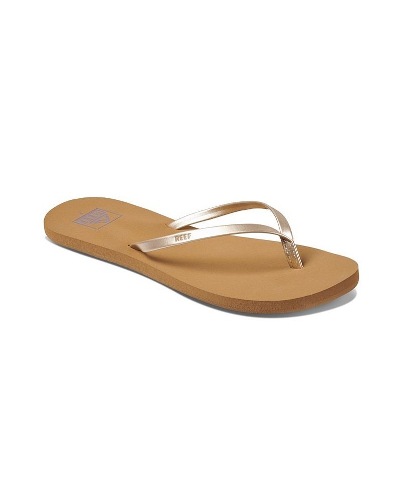 Women's Bliss Nights Flip-flops Tan/Beige $16.11 Shoes