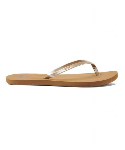 Women's Bliss Nights Flip-flops Tan/Beige $16.11 Shoes