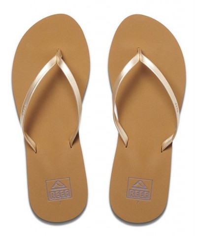 Women's Bliss Nights Flip-flops Tan/Beige $16.11 Shoes