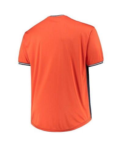 Men's Navy, Orange Detroit Tigers Solid V-Neck T-shirt $28.70 T-Shirts