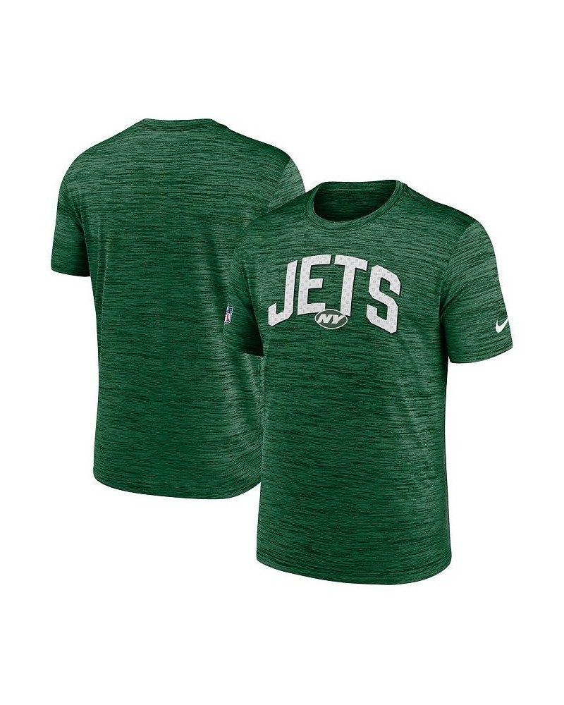 Men's Green New York Jets Sideline Velocity Athletic Stack Performance T-shirt $17.60 T-Shirts