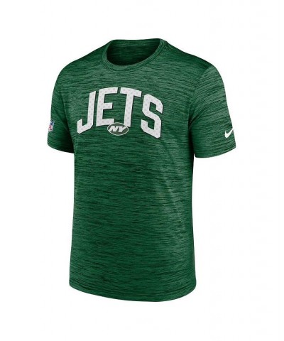 Men's Green New York Jets Sideline Velocity Athletic Stack Performance T-shirt $17.60 T-Shirts