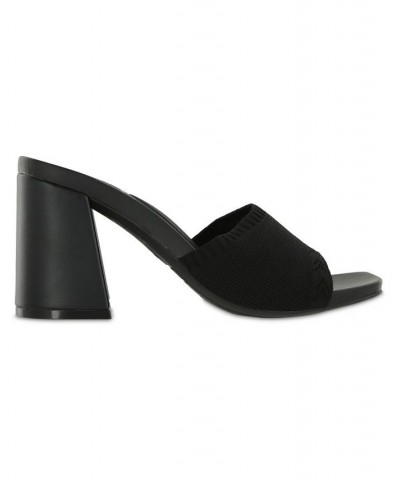 Women's Karon Square Toe Sandal Black $32.80 Shoes