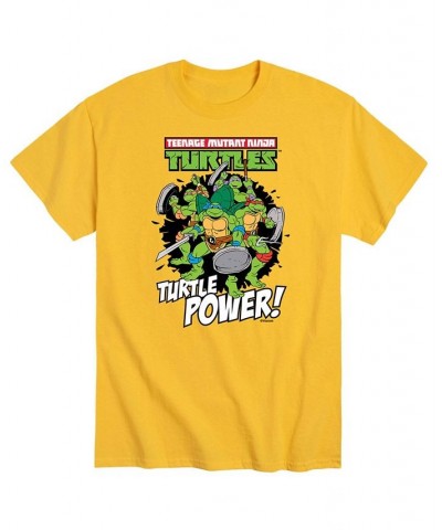 Men's Teenage Mutant Ninja Turtles Power T-shirt Yellow $14.35 T-Shirts