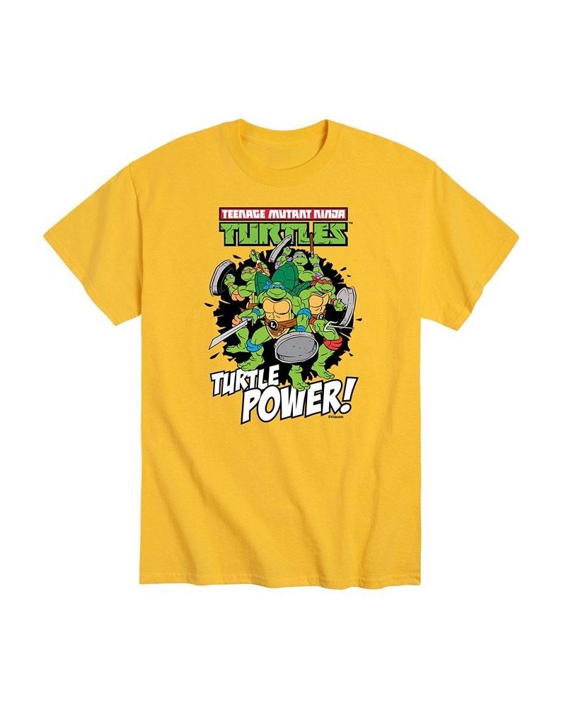 Men's Teenage Mutant Ninja Turtles Power T-shirt Yellow $14.35 T-Shirts