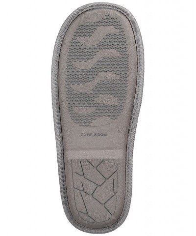 Men's Best Dad Embroidered Slippers Gray $11.48 Shoes