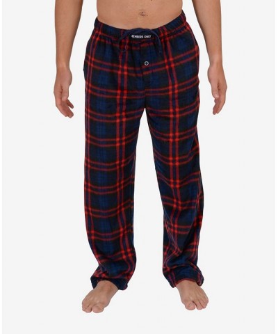 Men's Minky Fleece Lounge Pants Black, Gray Plaid $18.86 Pajama