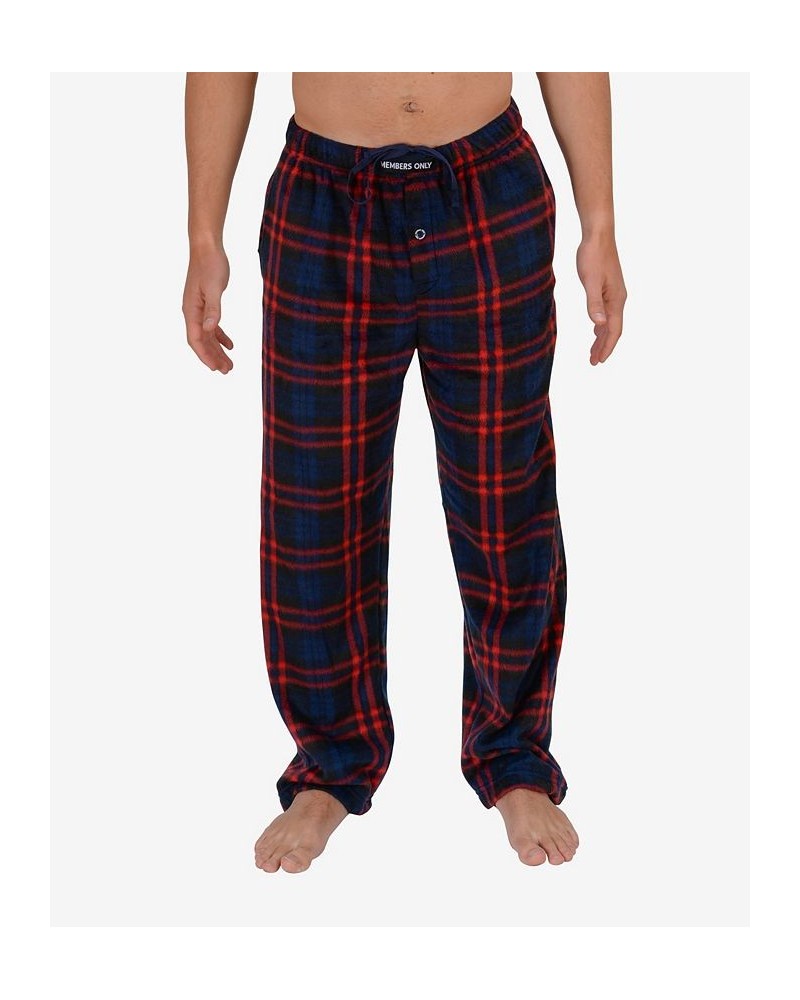 Men's Minky Fleece Lounge Pants Black, Gray Plaid $18.86 Pajama