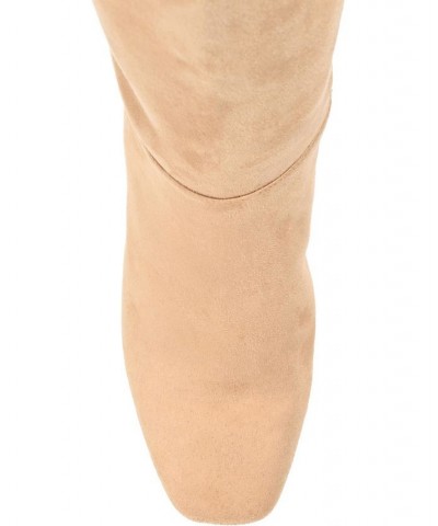 Women's Elisabeth Wide Calf Tall Boots Nude $39.00 Shoes