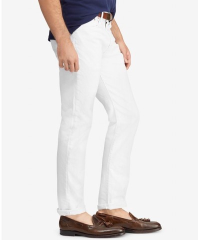 Men's Varick Slim Straight Jeans New Hudson White $41.25 Jeans
