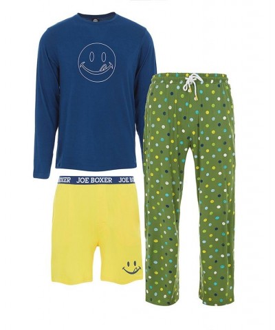 Men's Super Soft Lounge Top, Pants and Shorts Gift, 3 Piece Set $31.90 Pajama