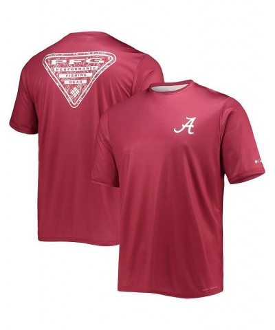 Men's Crimson Alabama Crimson Tide Terminal Tackle Omni-Shade T-shirt $22.00 T-Shirts