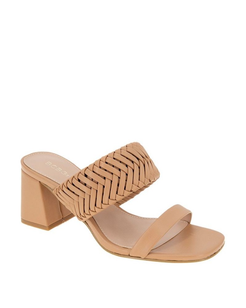 Women's Diliny Block Heel Sandal Tan $44.69 Shoes