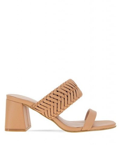 Women's Diliny Block Heel Sandal Tan $44.69 Shoes