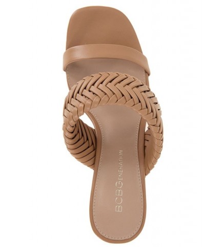 Women's Diliny Block Heel Sandal Tan $44.69 Shoes