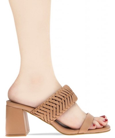 Women's Diliny Block Heel Sandal Tan $44.69 Shoes