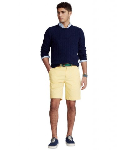 Men's Big & Tall Stretch Classic-Fit Chino Shorts Yellow $47.76 Shorts