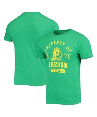 Men's Heathered Green Oregon Ducks Hail Mary Football Victory Falls Tri-Blend T-shirt $24.74 T-Shirts
