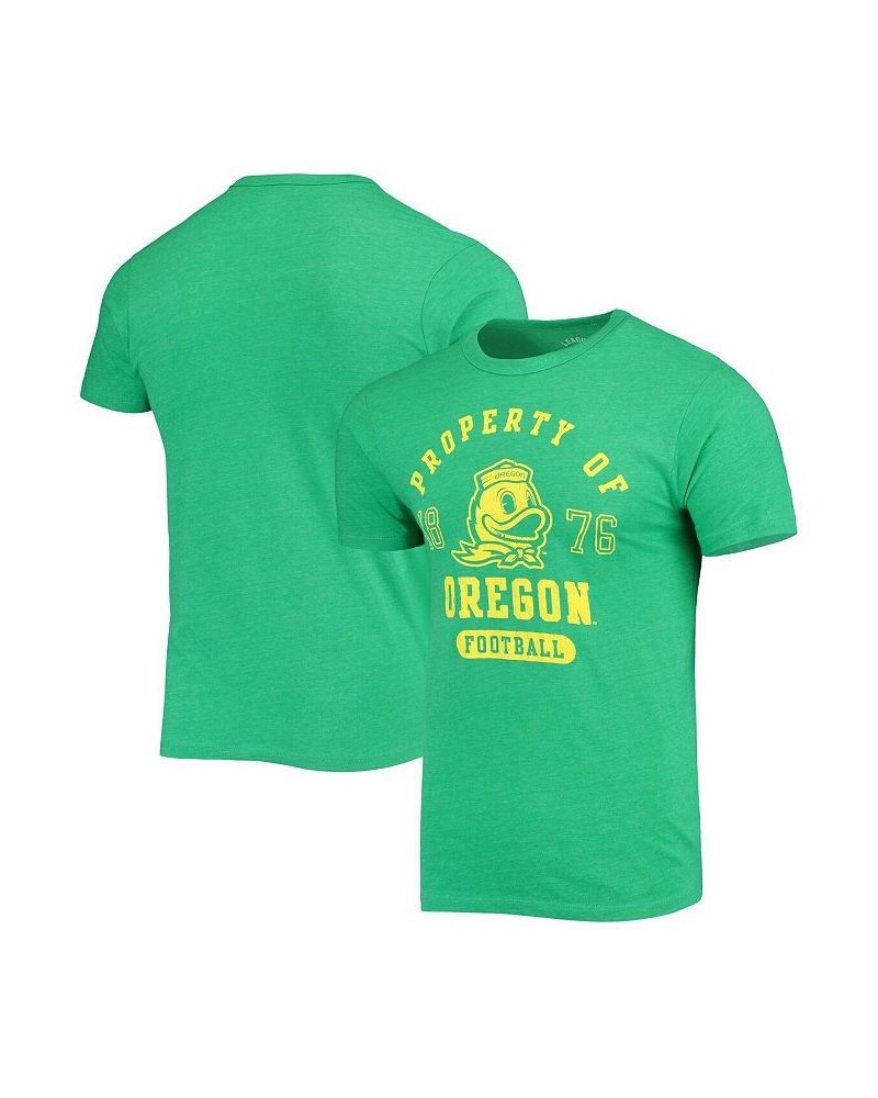 Men's Heathered Green Oregon Ducks Hail Mary Football Victory Falls Tri-Blend T-shirt $24.74 T-Shirts