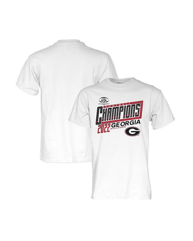 Men's White Georgia Bulldogs 2022 SEC Football Conference Champions T-shirt $16.80 T-Shirts