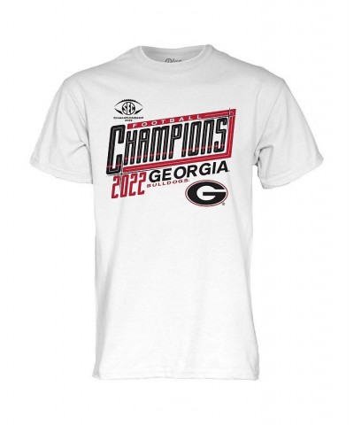 Men's White Georgia Bulldogs 2022 SEC Football Conference Champions T-shirt $16.80 T-Shirts