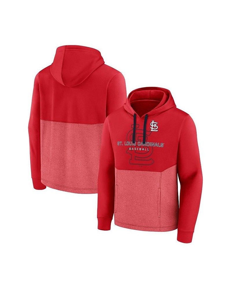 Men's Branded Red St. Louis Cardinals Call the Shots Pullover Hoodie $43.19 Sweatshirt