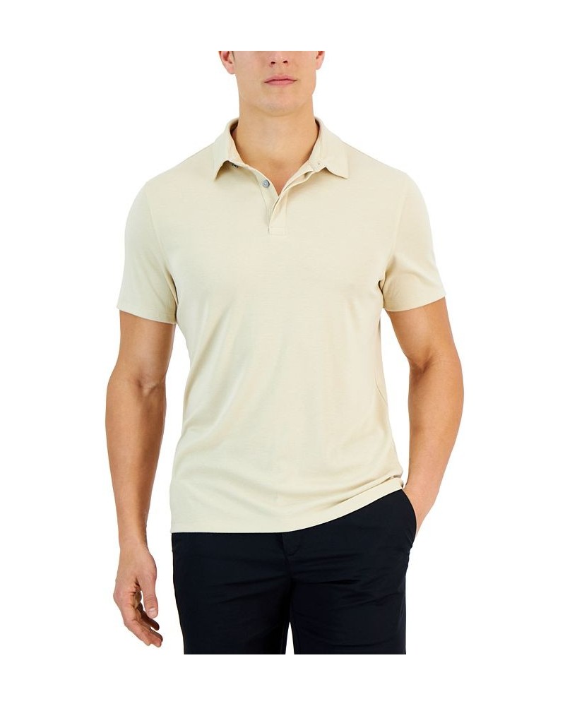 Men's AlfaTech Stretch Solid Polo Shirt PD06 $14.70 Polo Shirts