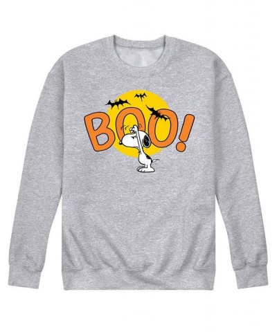 Men's Peanuts Boo Fleece T-shirt Gray $26.95 T-Shirts