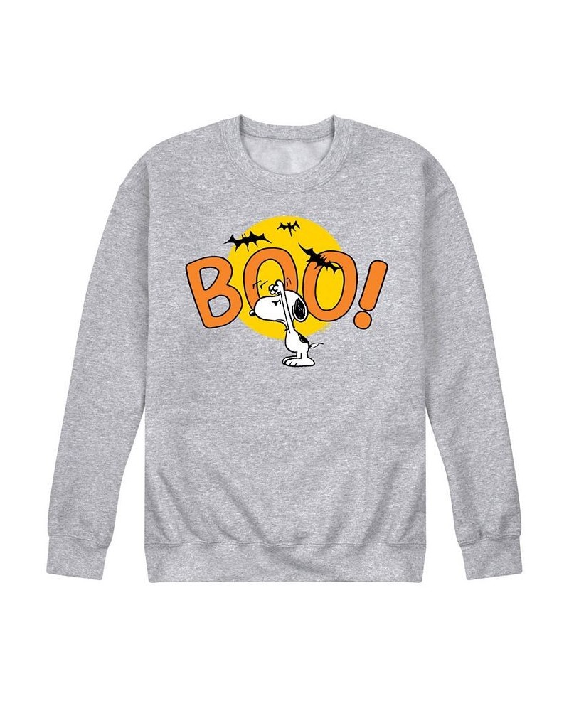 Men's Peanuts Boo Fleece T-shirt Gray $26.95 T-Shirts