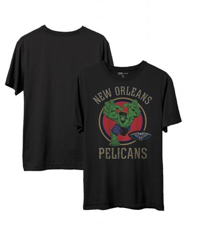Men's Black New Orleans Pelicans NBA x Marvel T-shirt $19.35 T-Shirts